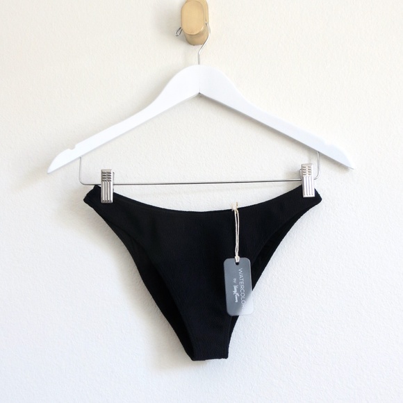 NEW! Kenny Flowers The MYKONOS Textured Sporty Bikini Bottom Black SZ S, M - Picture 9 of 14